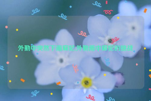 外勤中突然下雨麻妃,外勤雨中麻妃的挑战  第1张