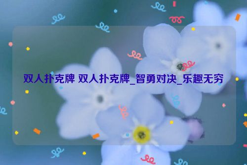 双人扑克牌 双人扑克牌_智勇对决_乐趣无穷  第1张