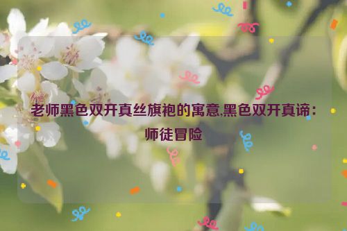 老师黑色双开真丝旗袍的寓意,黑色双开真谛：师徒冒险  第1张