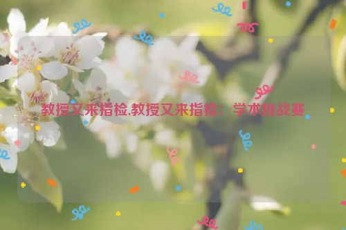 教授又来指检,教授又来指检：学术挑战赛  第1张