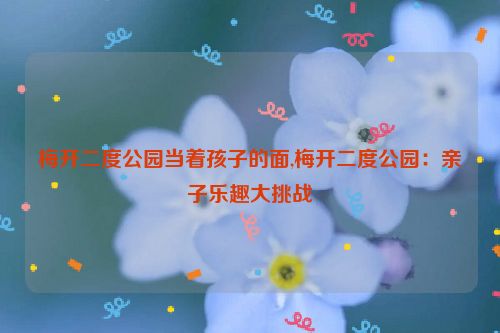 梅开二度公园当着孩子的面,梅开二度公园：亲子乐趣大挑战  第1张