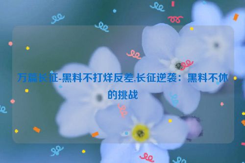 万篇长征-黑料不打烊反差,长征逆袭：黑料不休的挑战  第1张